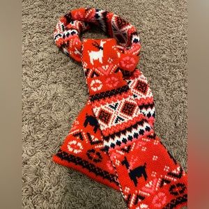 Llama Fair Isle Scarf